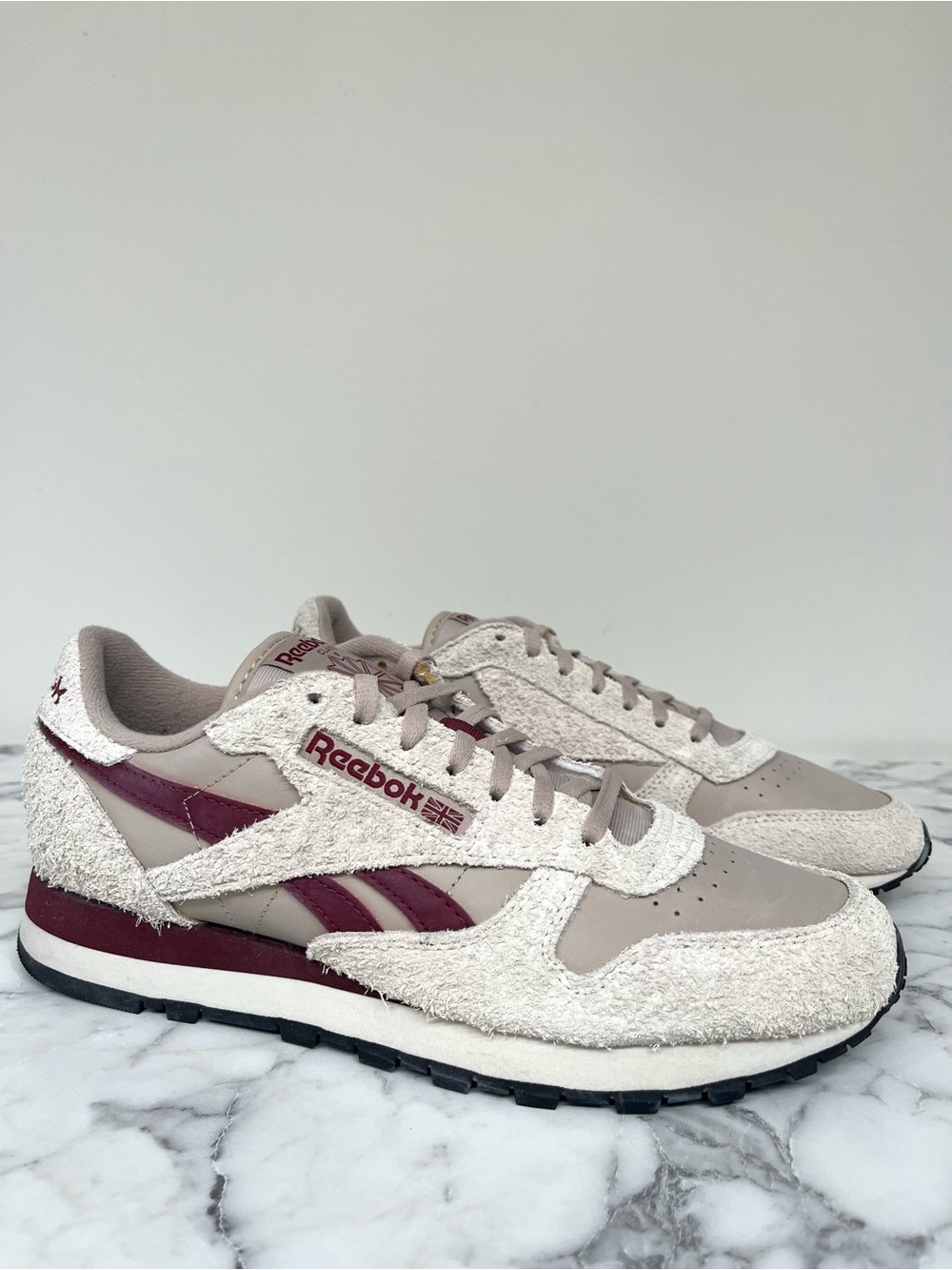 Reebok Classic GY1525 Sneakers Men's US 9 Beige Red Lifestyle Shoes ZAP2260